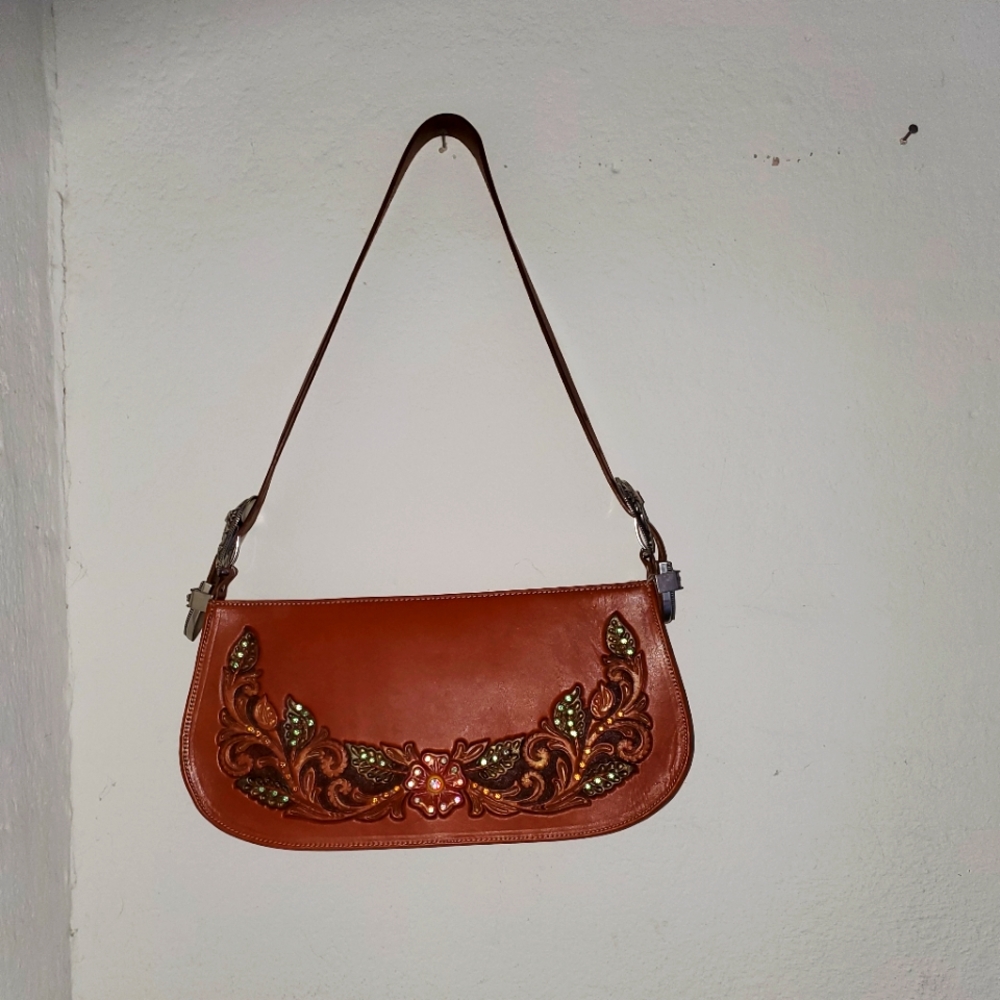 Blazin Roxx leather purse with crystals